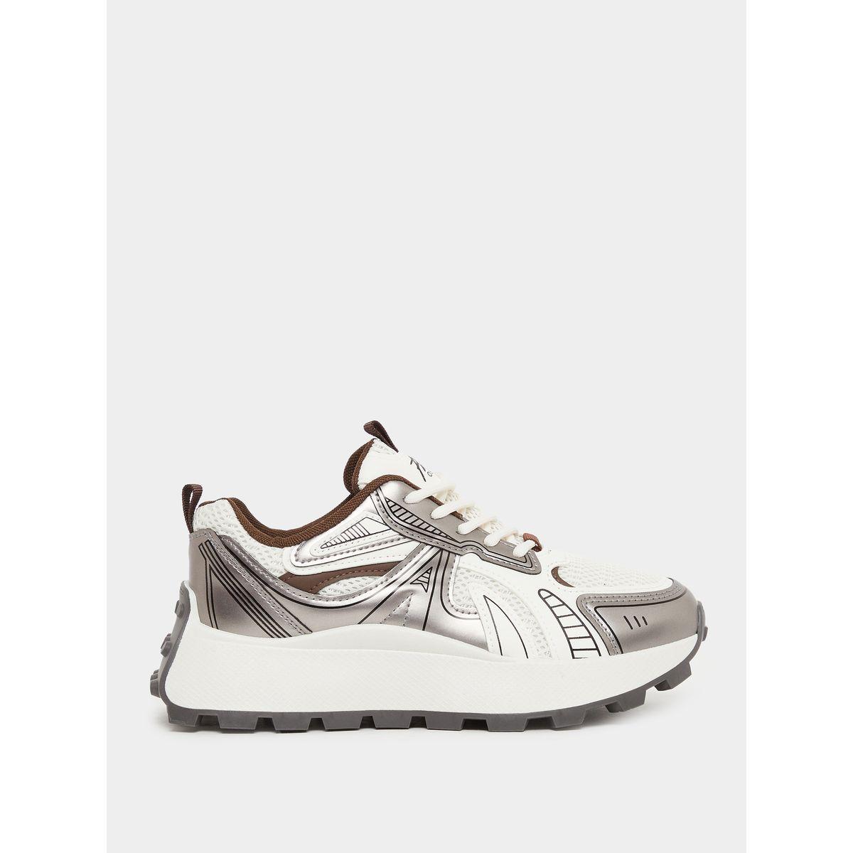 Styli Chunky Sole Lace Up Sneakers-women-shoes-sneakers-image-1