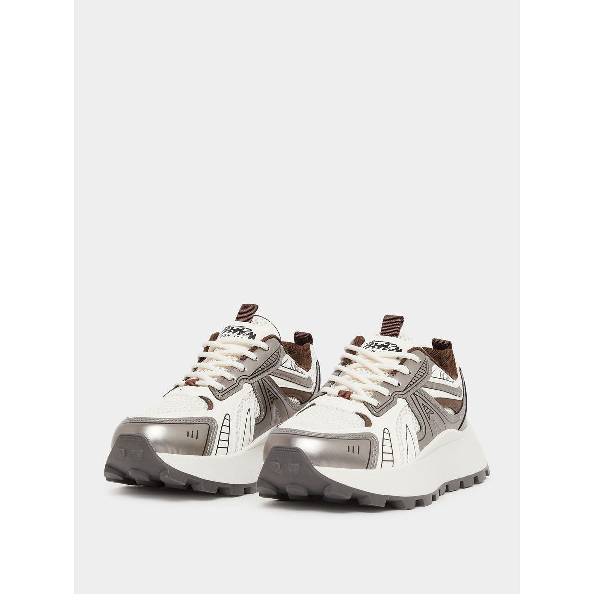 Styli Chunky Sole Lace Up Sneakers-women-shoes-sneakers-image-2