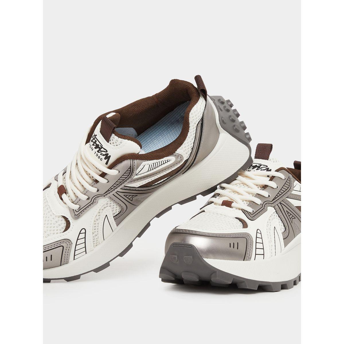 Styli Chunky Sole Lace Up Sneakers-women-shoes-sneakers-image-3
