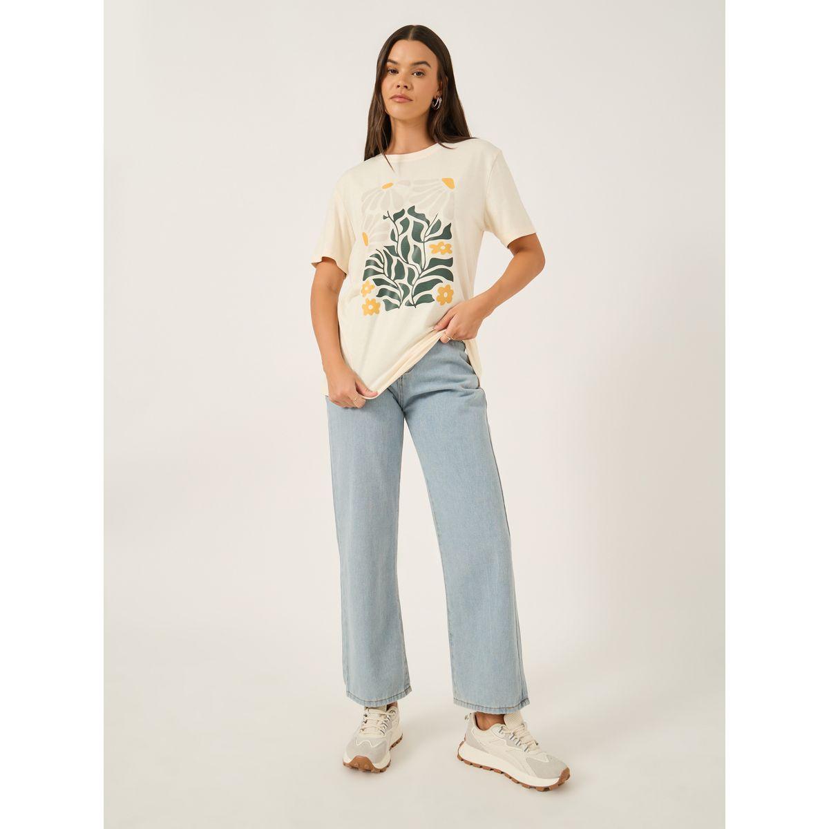Styli Graphic Print Round Neck T-Shirt-women-clothing-tshirts-image-2