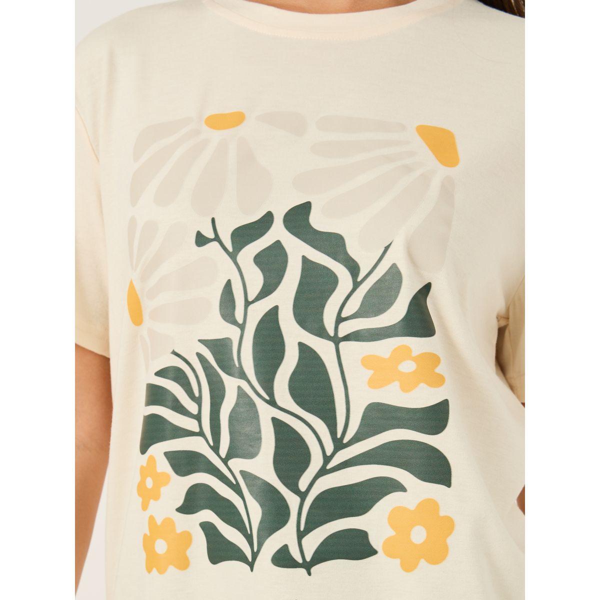 Styli Graphic Print Round Neck T-Shirt-women-clothing-tshirts-image-3