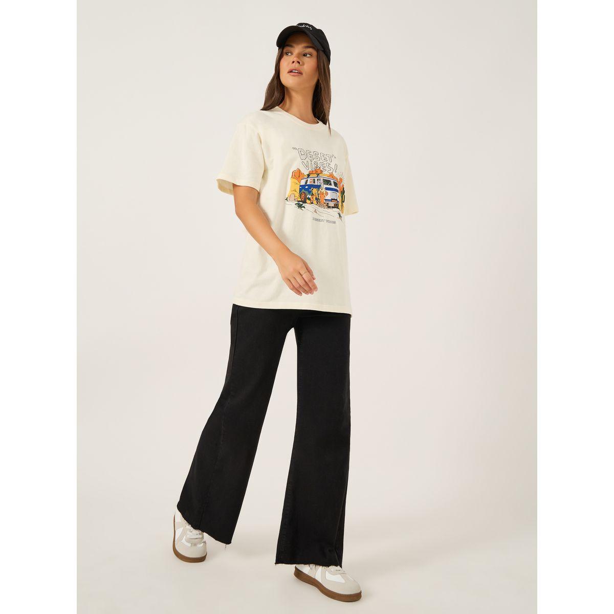 Styli Graphic Print Round Neck T-Shirt-women-clothing-tshirts-image-2