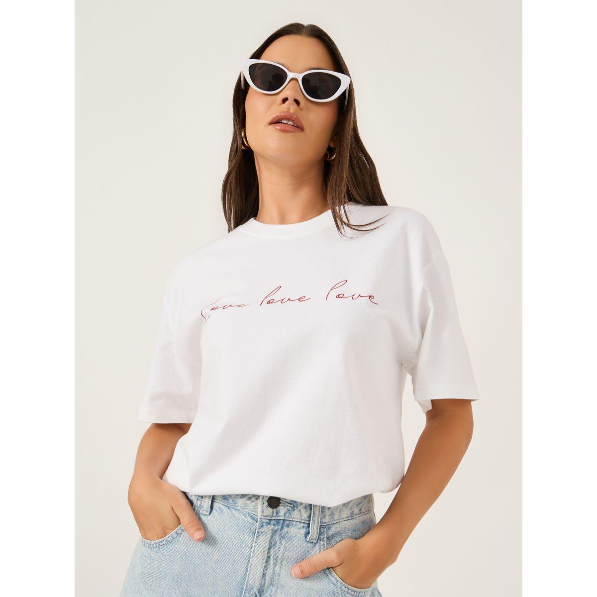 Styli Slogan Print Round Neck T-Shirt-women-clothing-tshirts-image-1