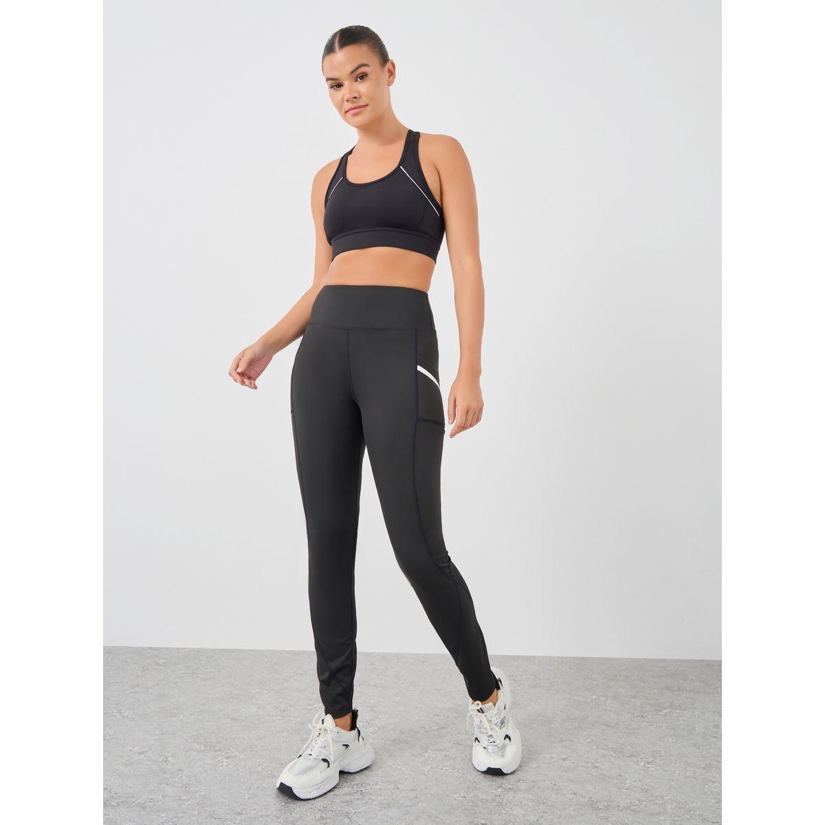 Styli Side Pocket Reflective Detail Raw Edge Leggings-women-clothing-sportswearandactivewear-bottoms-leggings-image-2
