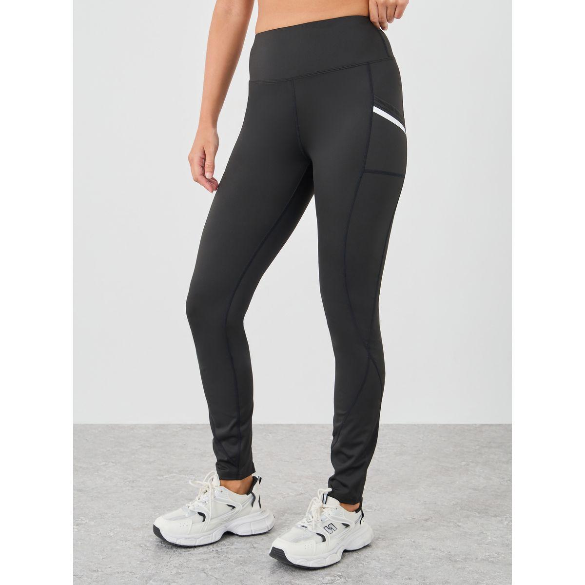Styli Side Pocket Reflective Detail Raw Edge Leggings-women-clothing-sportswearandactivewear-bottoms-leggings-image-3