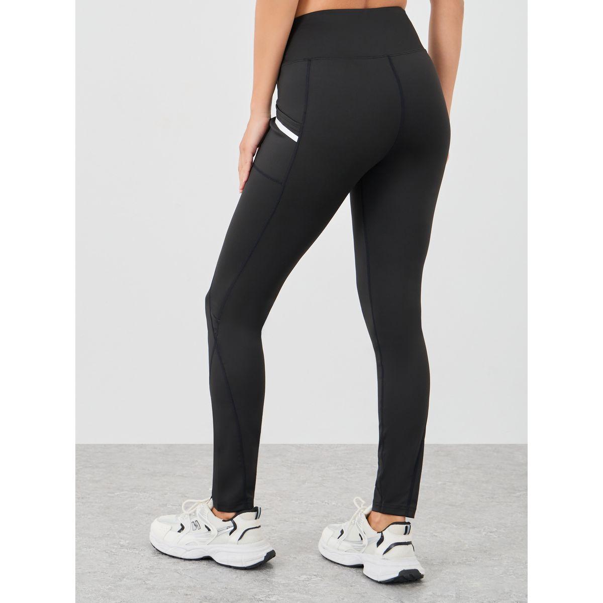 Styli Side Pocket Reflective Detail Raw Edge Leggings-women-clothing-sportswearandactivewear-bottoms-leggings-image-5