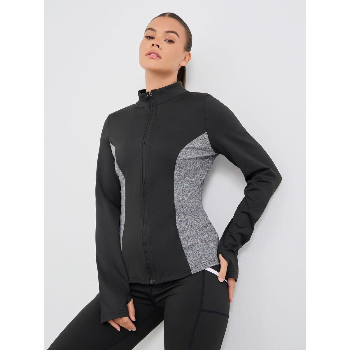 جاكيت بنمط كتل الالوان وسحَّاب غلق-men-clothing-sportswearandactivewear-tshirtsandpolos-image-1