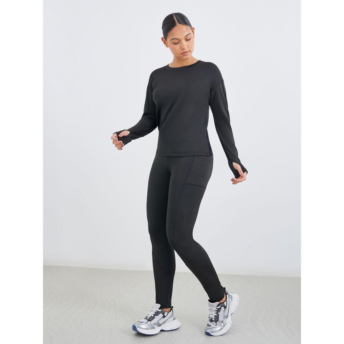 طقم من 3 - بلوزة مع صدرية رياضية وليقنز-women-clothing-sportswearandactivewear-trackpantsandtracksuits-image-1
