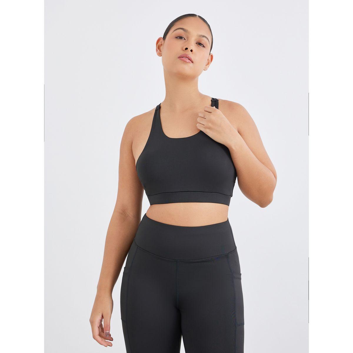 Styli Pack of 3 - Double Layer Open Back Top, Cross Back Sports Bra and Leggings-women-clothing-sportswearandactivewear-trackpantsandtracksuits-image-3