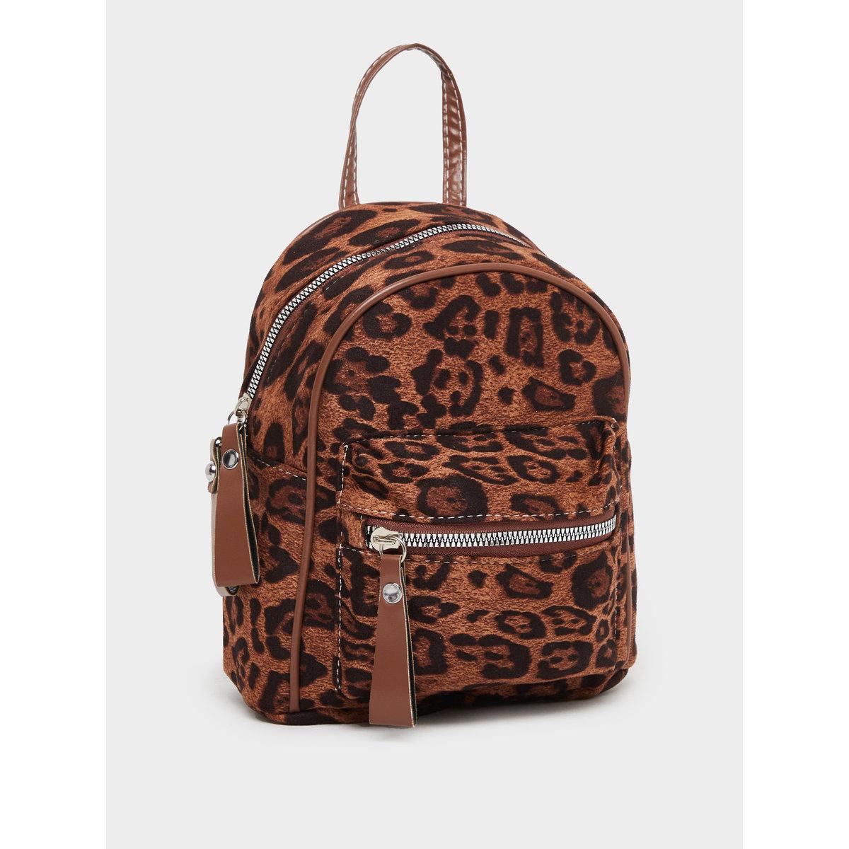 Styli Leopard Print Backpack-women-bagsandwallets-backpacks-image-1