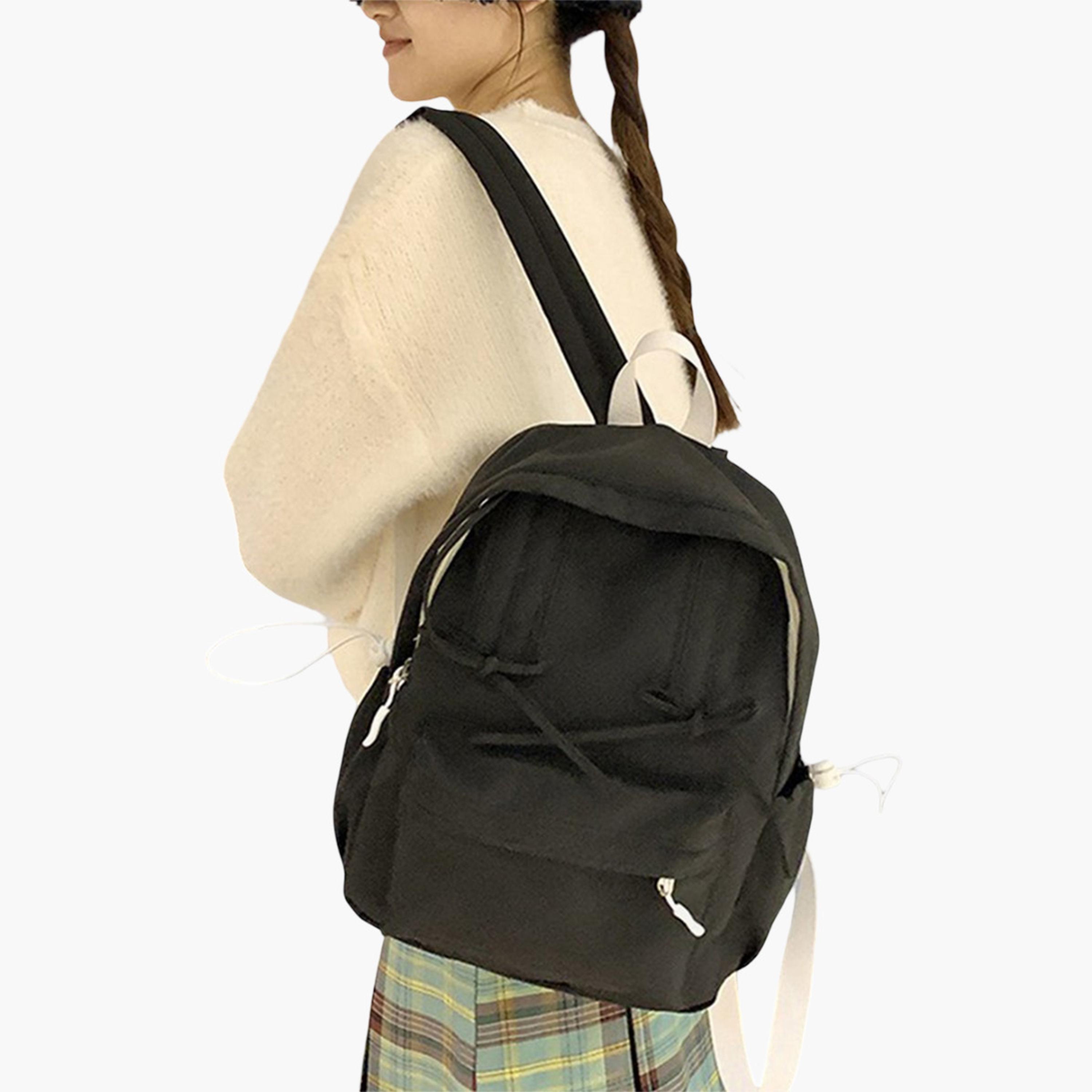 Styli Ribbon Accent Backpack with Contrast Toggle-women-bagsandwallets-backpacks-image-2
