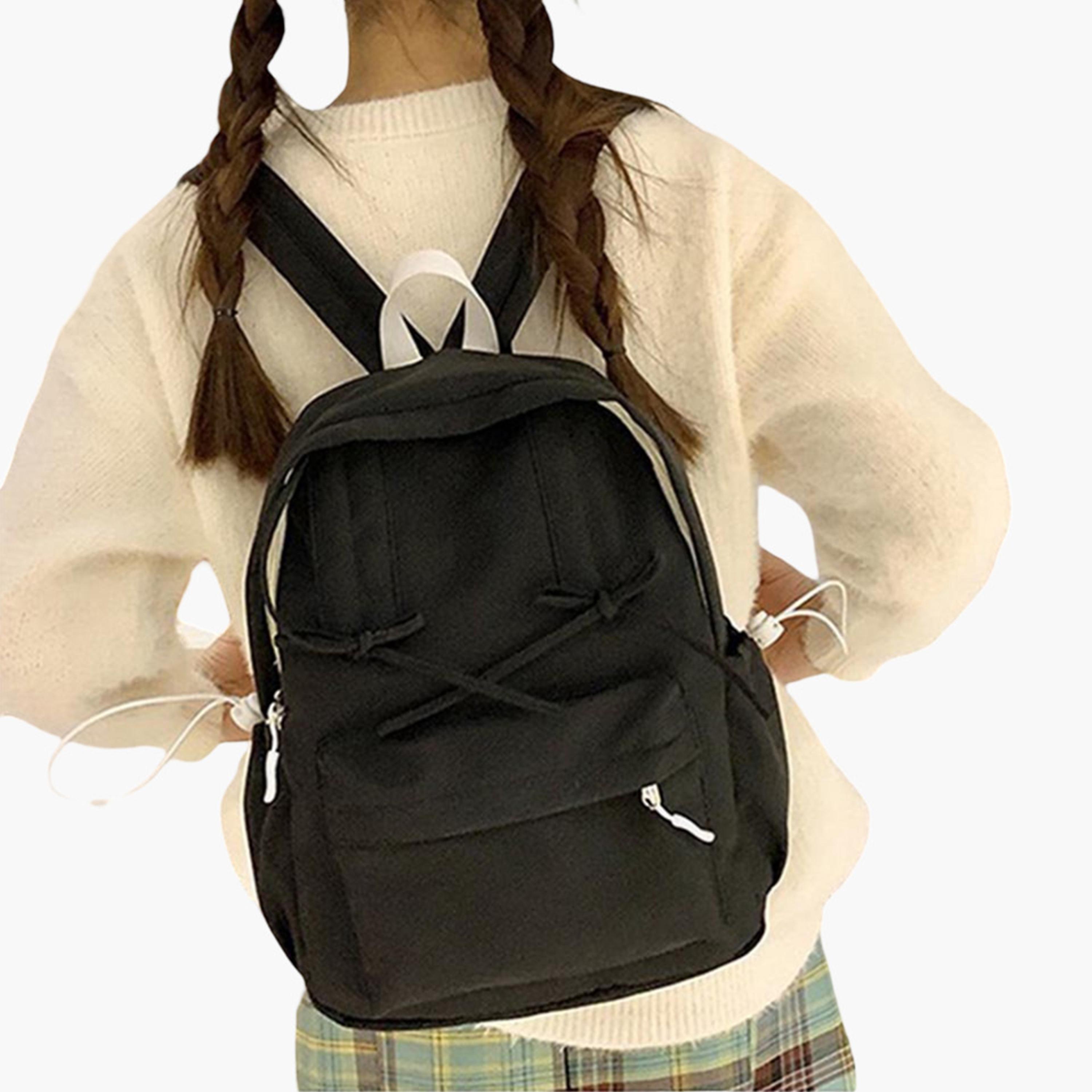 Styli Ribbon Accent Backpack with Contrast Toggle-women-bagsandwallets-backpacks-image-4