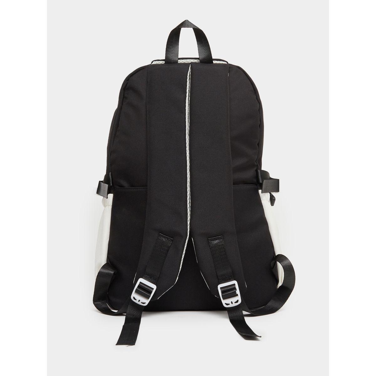 Styli Color Block Backpack with Transparent External Pockets-women-bagsandwallets-backpacks-image-2