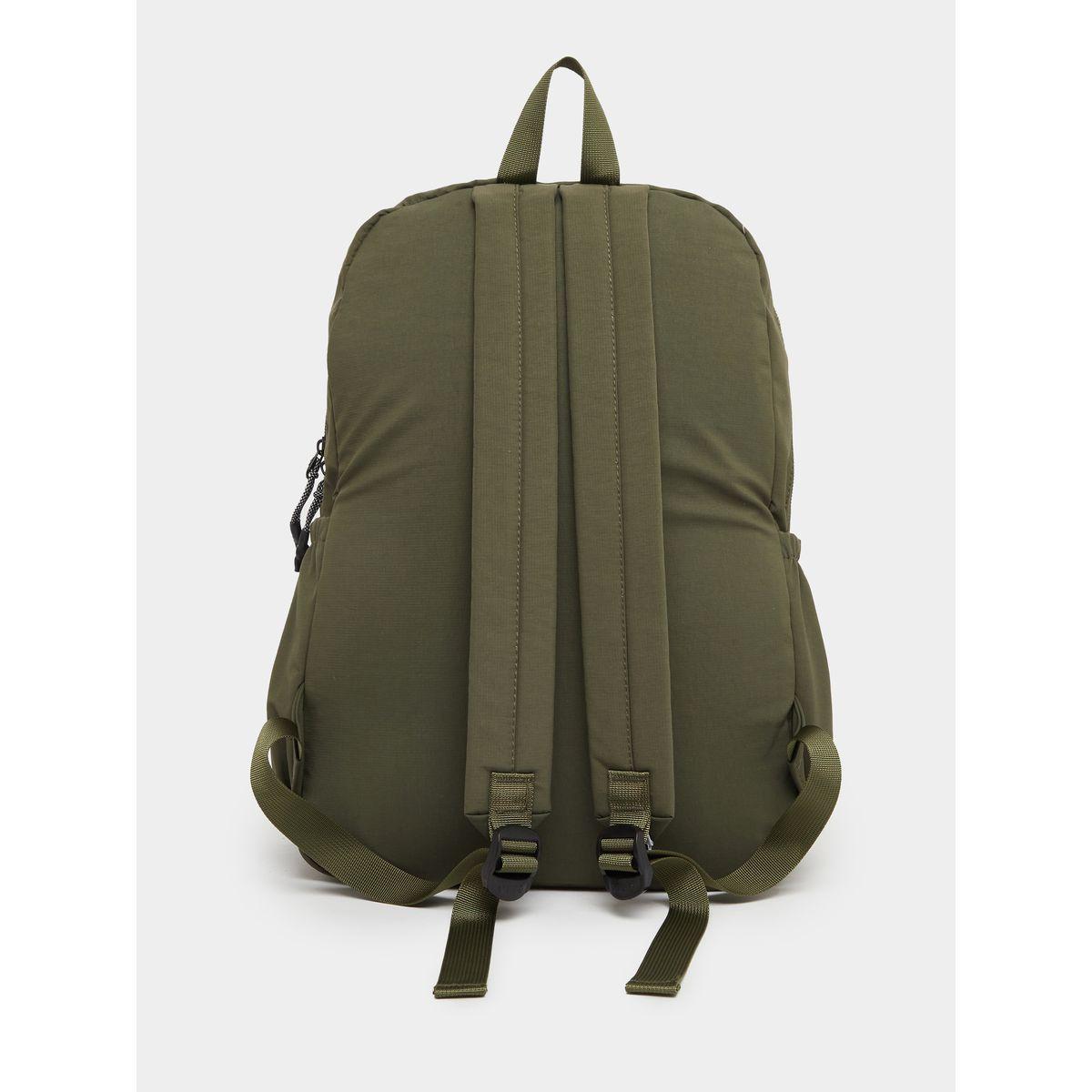 Styli Solid Patch Detail Backpack with Zip Closure-women-bagsandwallets-backpacks-image-2