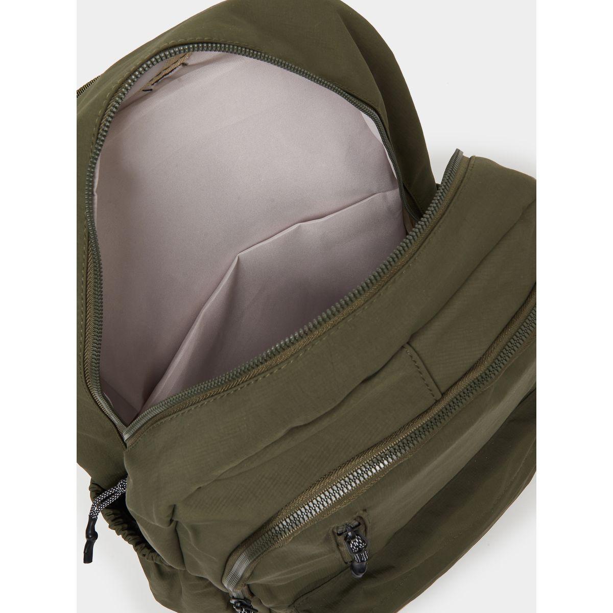 Styli Solid Patch Detail Backpack with Zip Closure-women-bagsandwallets-backpacks-image-5