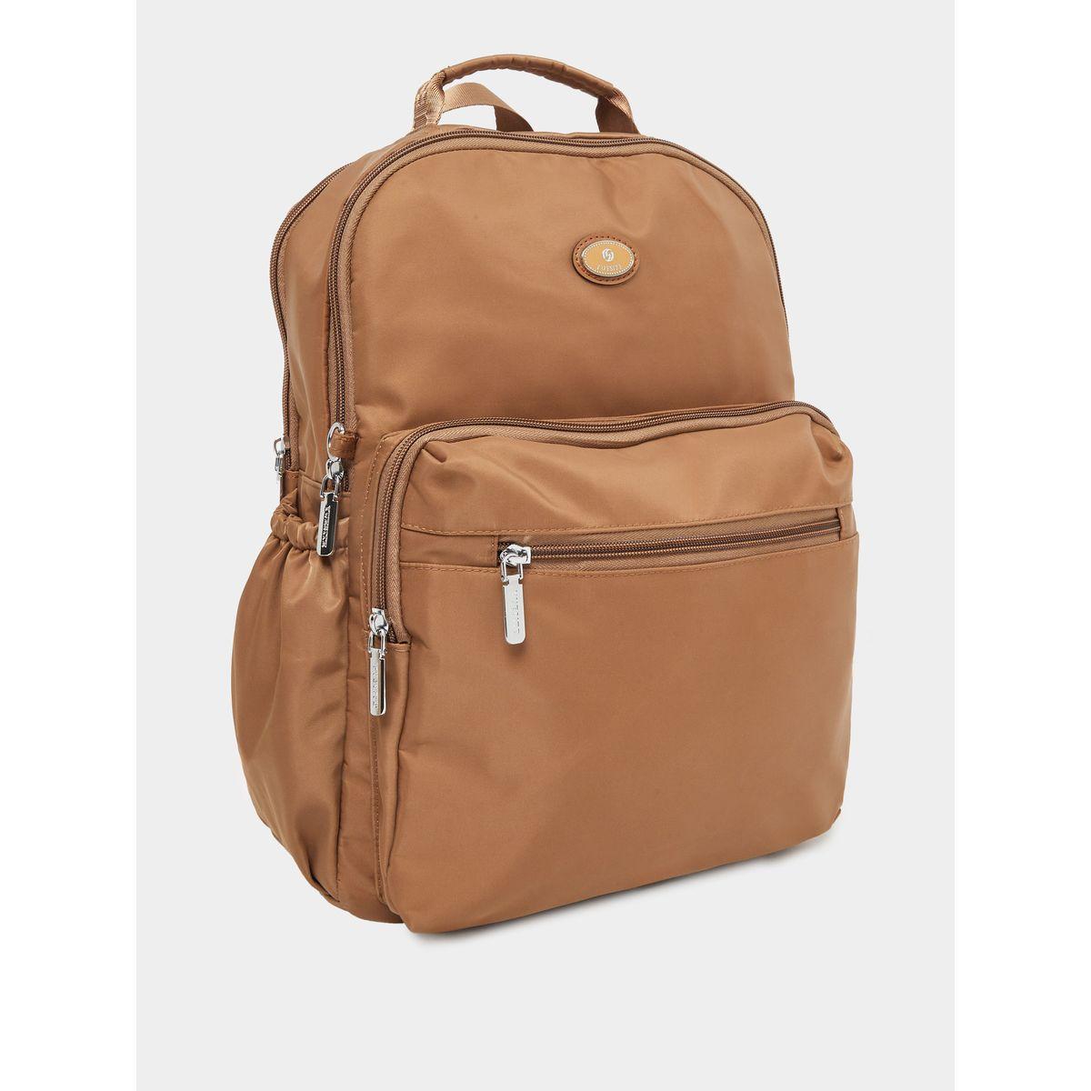Styli Patch Detail Backpack with External Pockets-women-bagsandwallets-backpacks-image-1