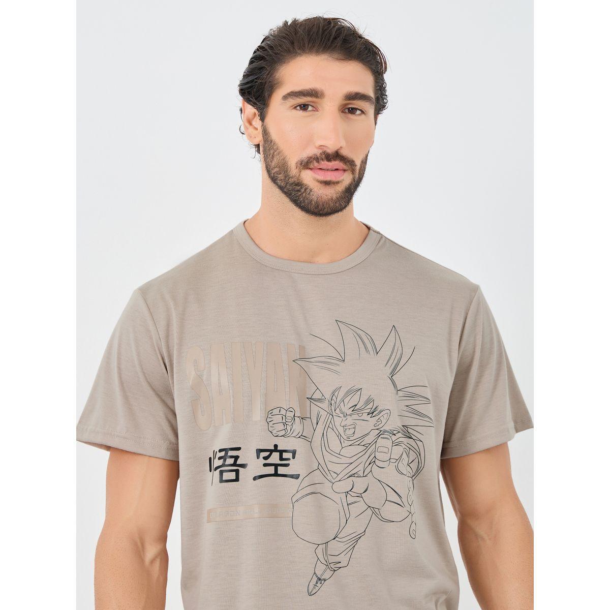 Styli Dragon Ball Graphic Print Short Sleeve T-Shirt and Shorts Set-men-clothing-nightwear-sets-image-3