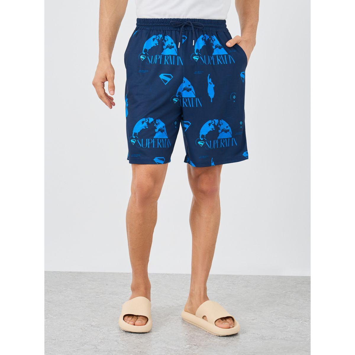 طقم من شورت بيجاما وتيشيرت تانك بطبعة كتابة-men-clothing-nightwear-sets-image-5