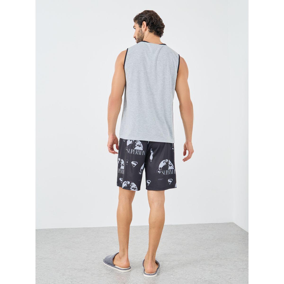 طقم من شورت وتيشيرت تانك بطبعة كتابة-men-clothing-nightwear-sets-image-4