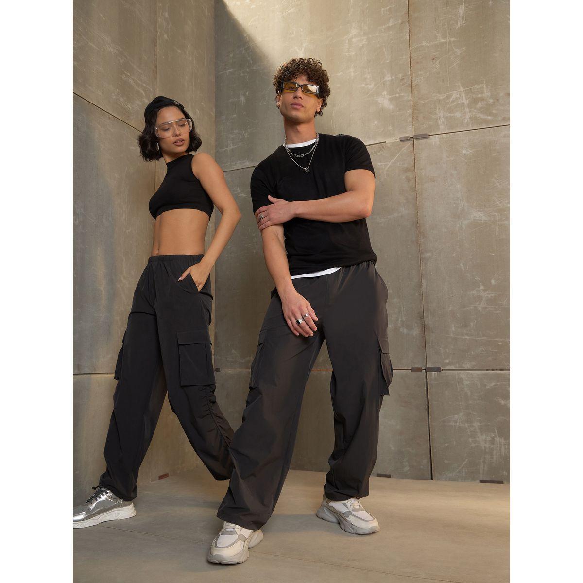 Sassafras Side Ruched Baggy Parachute Pants-men-clothing-bottoms-joggers-image-9