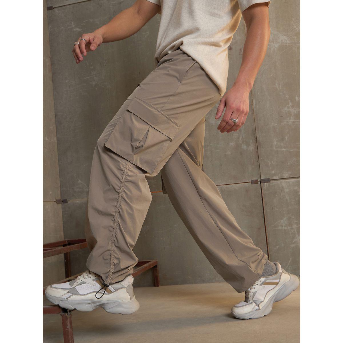 Sassafras Side Ruched Baggy Parachute Pants-men-clothing-bottoms-joggers-image-3