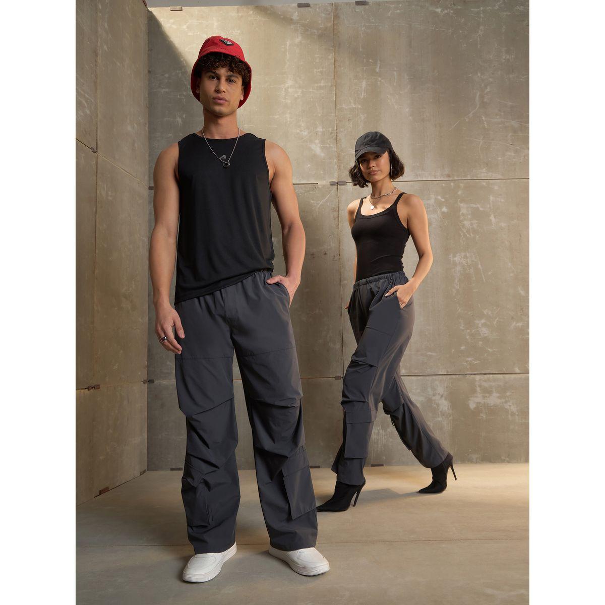 Sassafras Pleated Knee Baggy Parachute Pants-men-clothing-bottoms-joggers-image-2