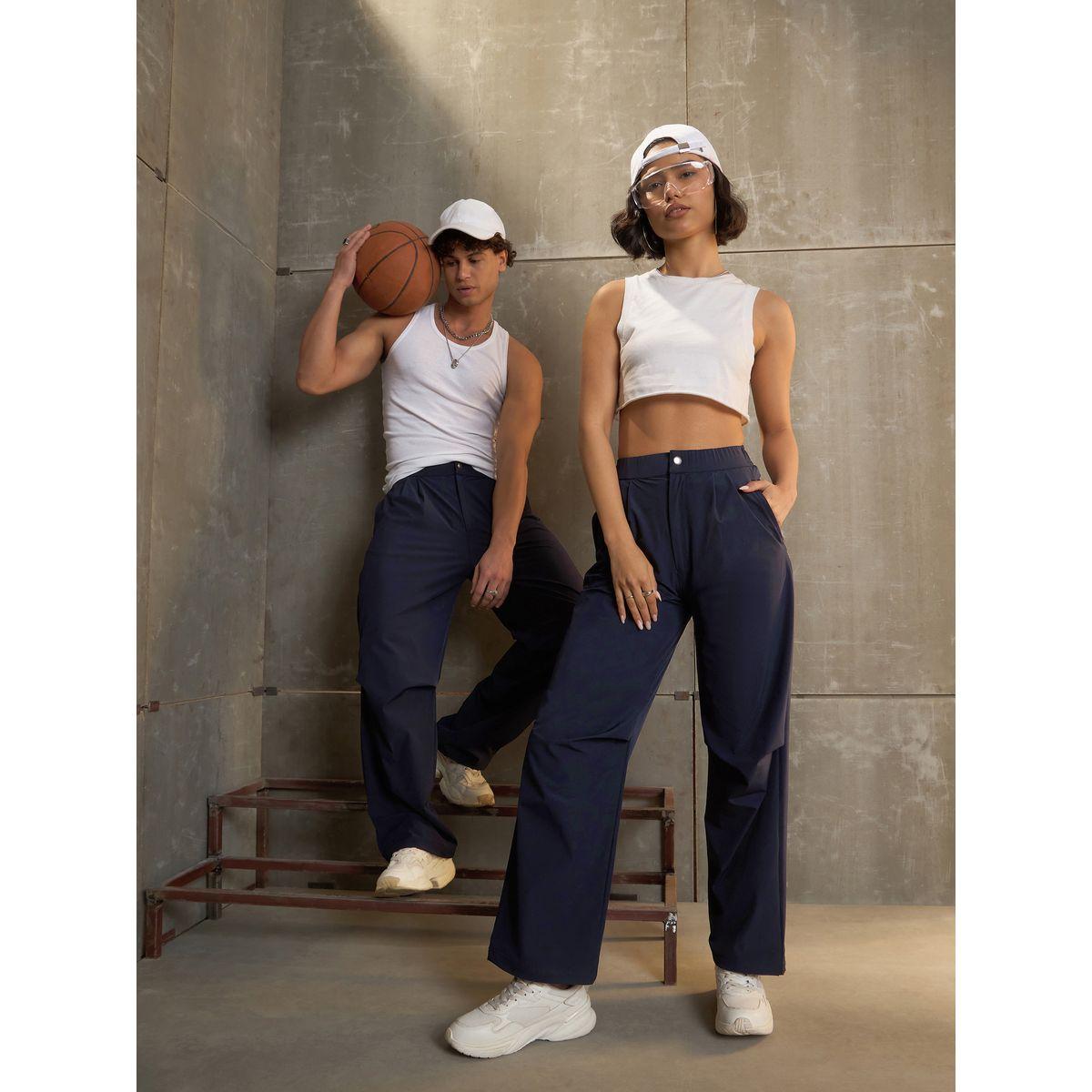 بنطال باراشوت باجي سادة بكسرات-women-clothing-bottoms-trousers-image-7