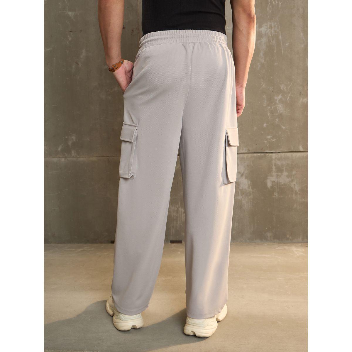 بنطال بأرجل واسعة وخصر متوسط مع جيوب-women-clothing-bottoms-trousers-image-5