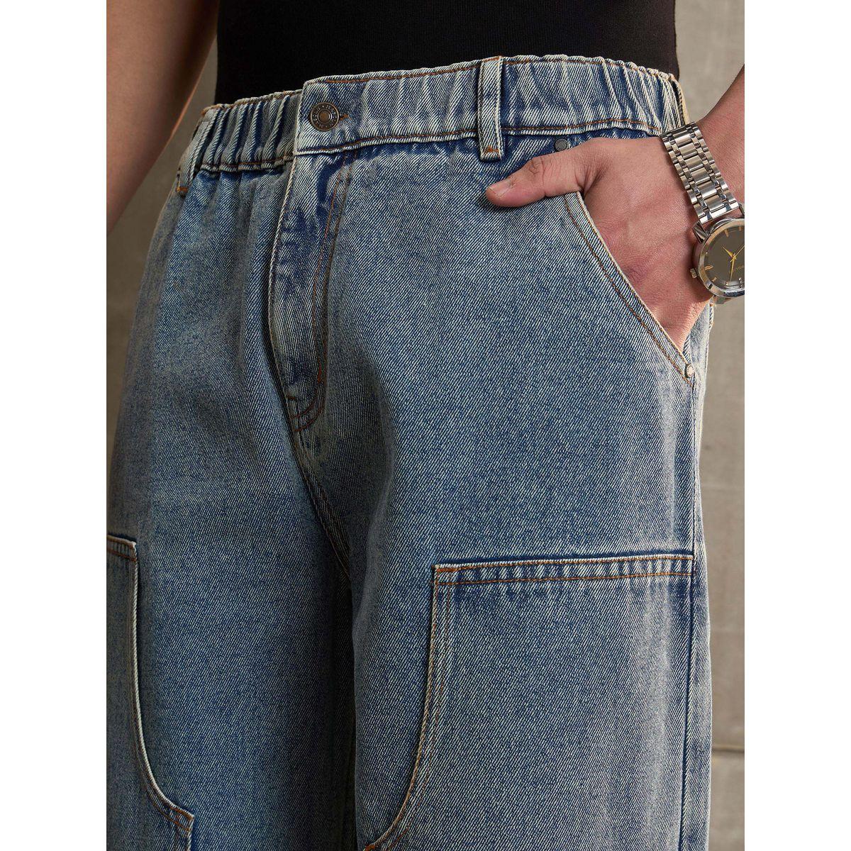 جينز بقصة نجار وأرجل واسعة مع تفاصيل مشطوفة-men-clothing-bottoms-jeans-image-4