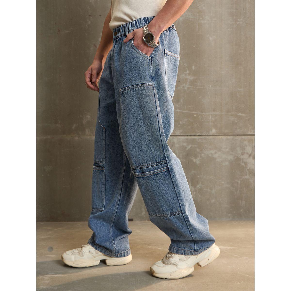 جينز بقصة نجار وأرجل واسعة مع تفاصيل مشطوفة-women-clothing-bottoms-jeans-image-3