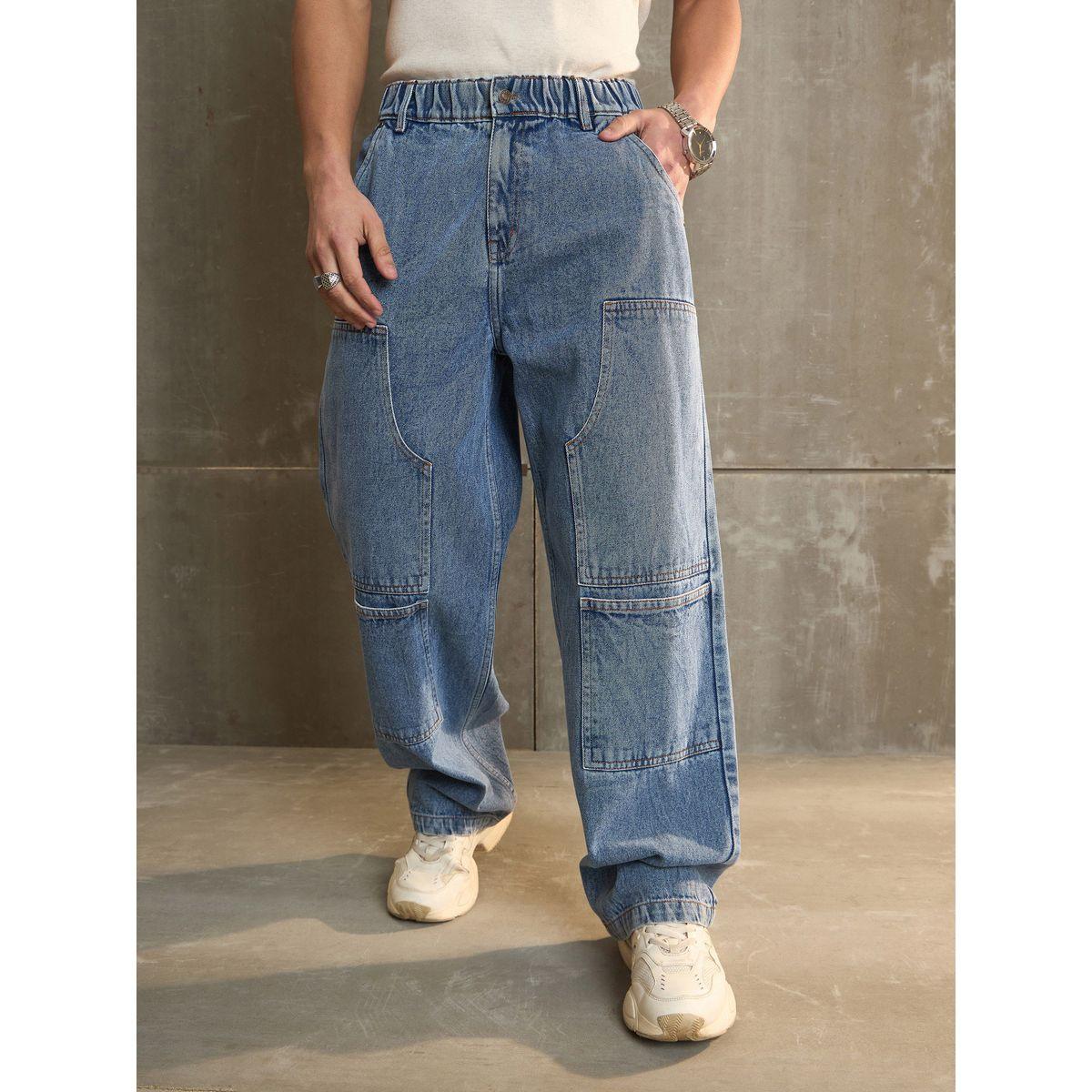 جينز بقصة نجار وأرجل واسعة مع تفاصيل مشطوفة-women-clothing-bottoms-jeans-image-9