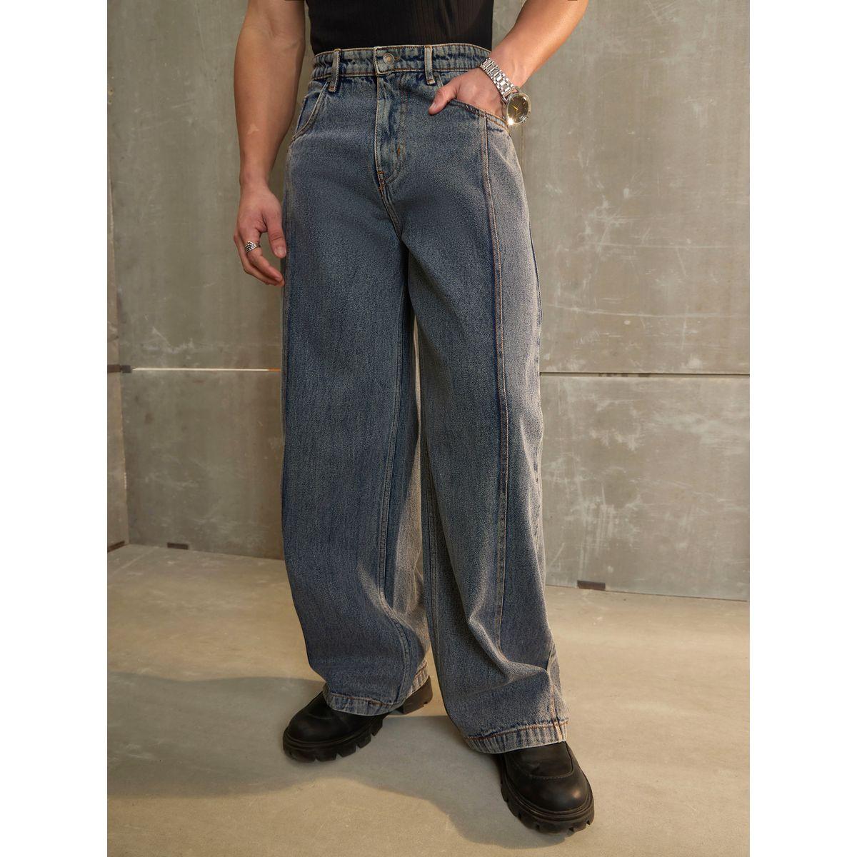Sassafras Washed Front Pintuck Detail Wide Leg Jeans-men-clothing-bottoms-jeans-image-7