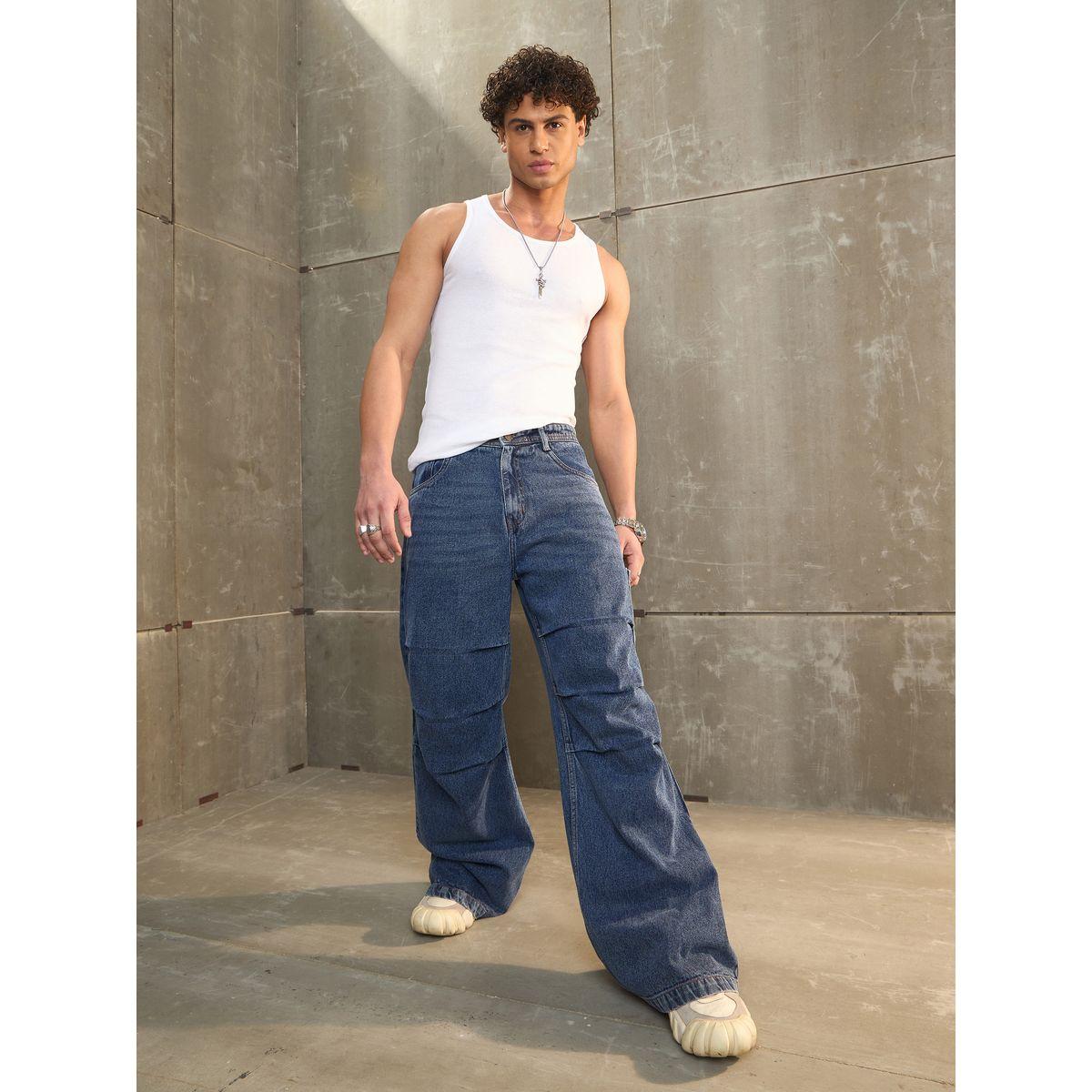 جينز بأرجل واسعة وكسرات عند الركبة-men-clothing-bottoms-jeans-image-2