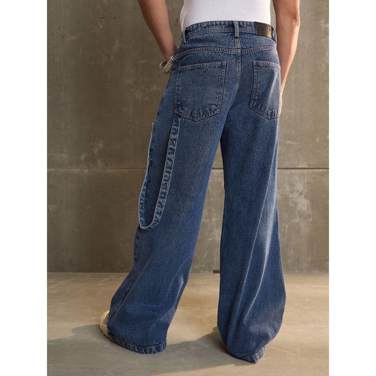 Sassafras Washed Knee Pleated Wide Leg Jeans-men-clothing-bottoms-jeans-image-5