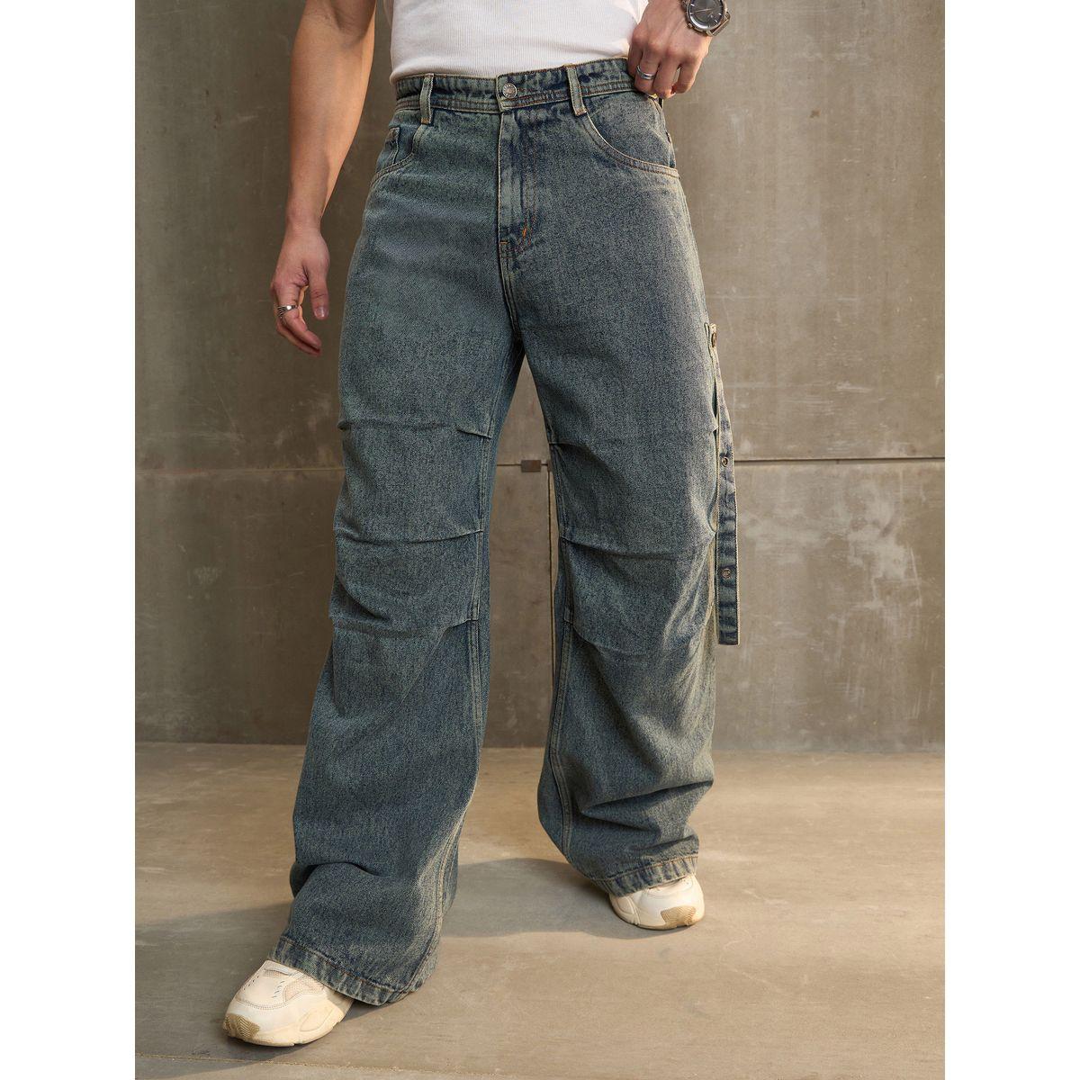 Sassafras Washed Knee Pleated Wide Leg Jeans-men-clothing-bottoms-jeans-image-6