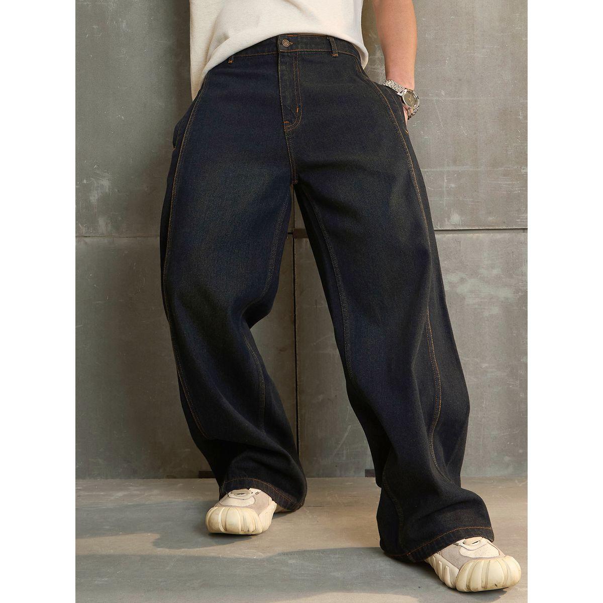 Sassafras Mid Rise Wide Leg Washed Jeans-men-clothing-bottoms-jeans-image-1