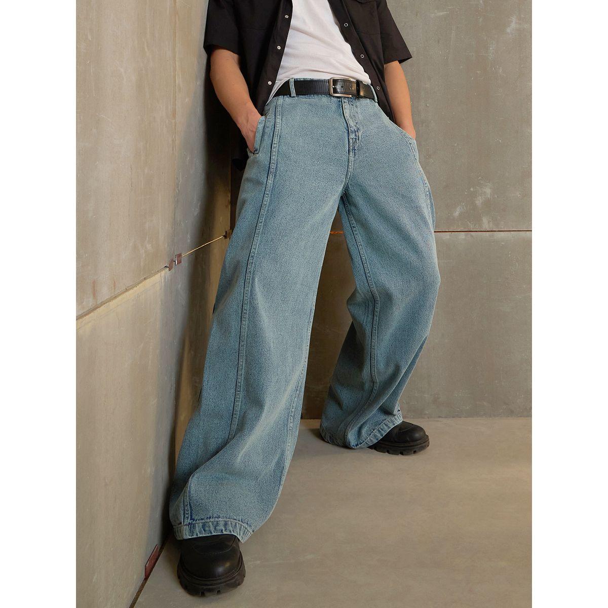 Sassafras Mid Rise Wide Leg Faded Jeans-men-clothing-bottoms-jeans-image-6