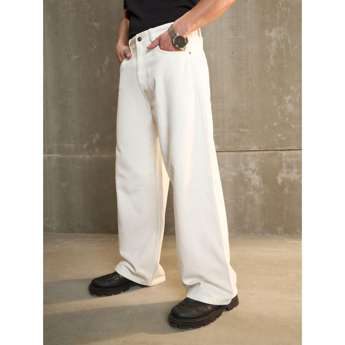 جينز سادة بأرجل واسعة وجيوب-men-clothing-bottoms-jeans-image-3