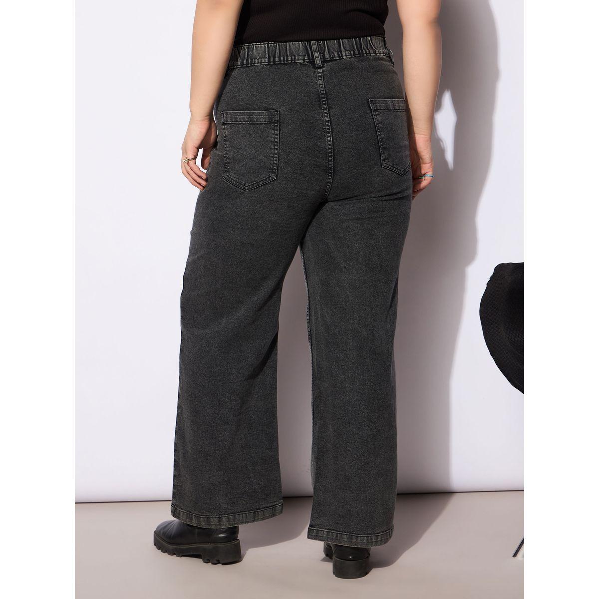 Sassafras Plus Size Straight Fit Jeans with Front Seam Detail-women-clothing-bottoms-jeans-image-5