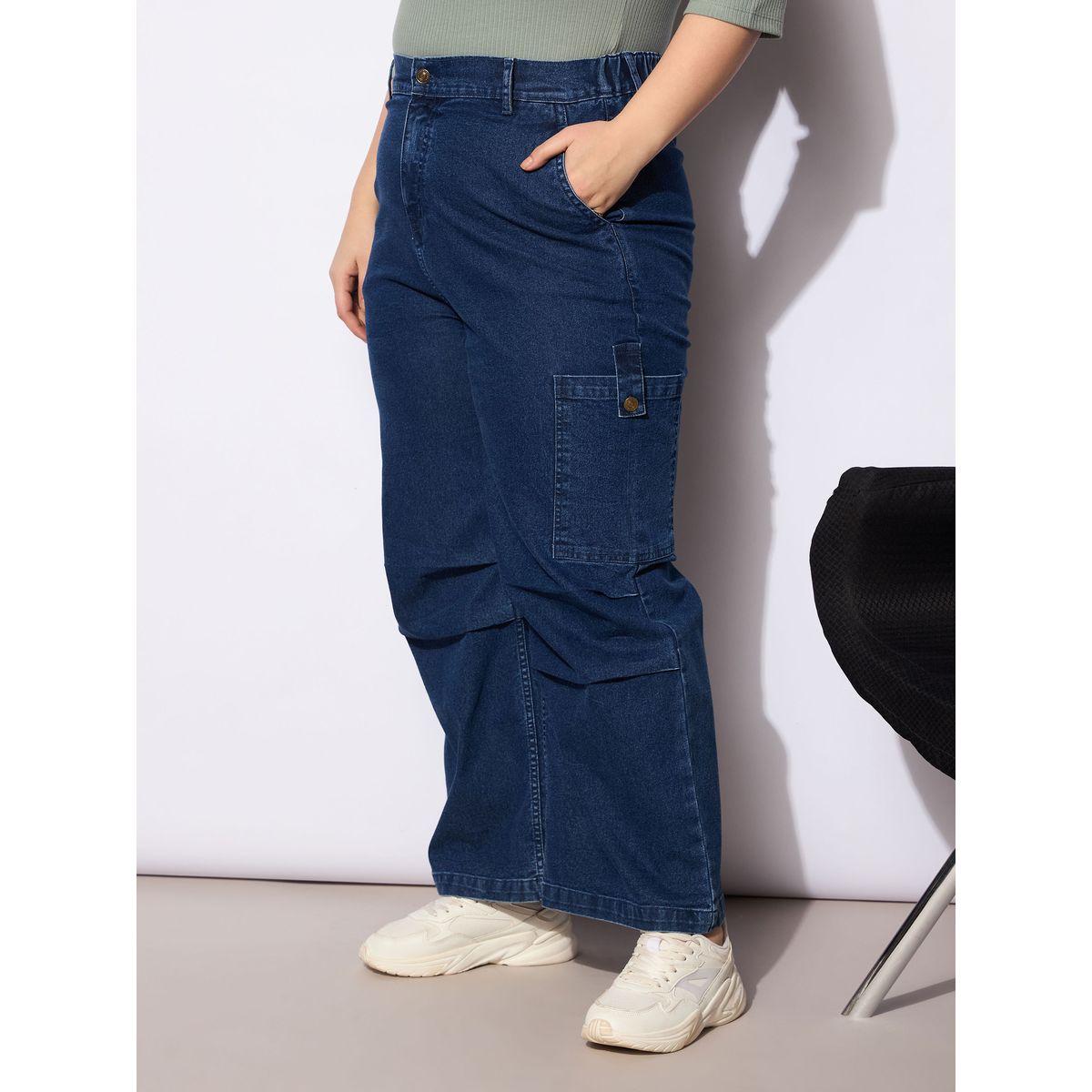Sassafras Plus Size Straight Fit Jeans with Side Pockets Details-women-clothing-bottoms-jeans-image-3