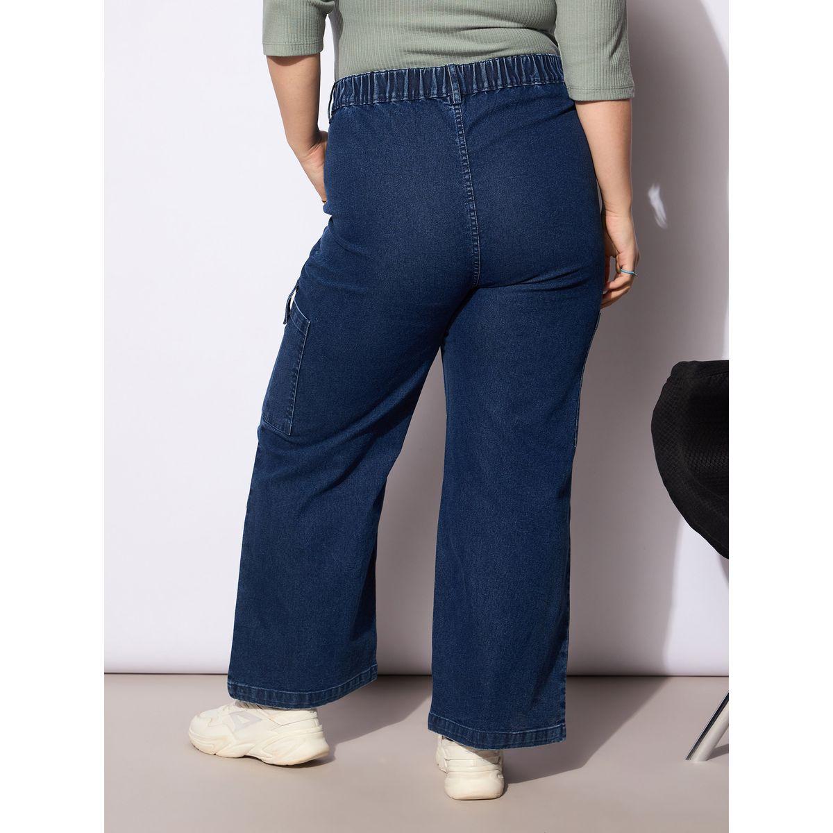 Sassafras Plus Size Straight Fit Jeans with Side Pockets Details-women-clothing-bottoms-jeans-image-5