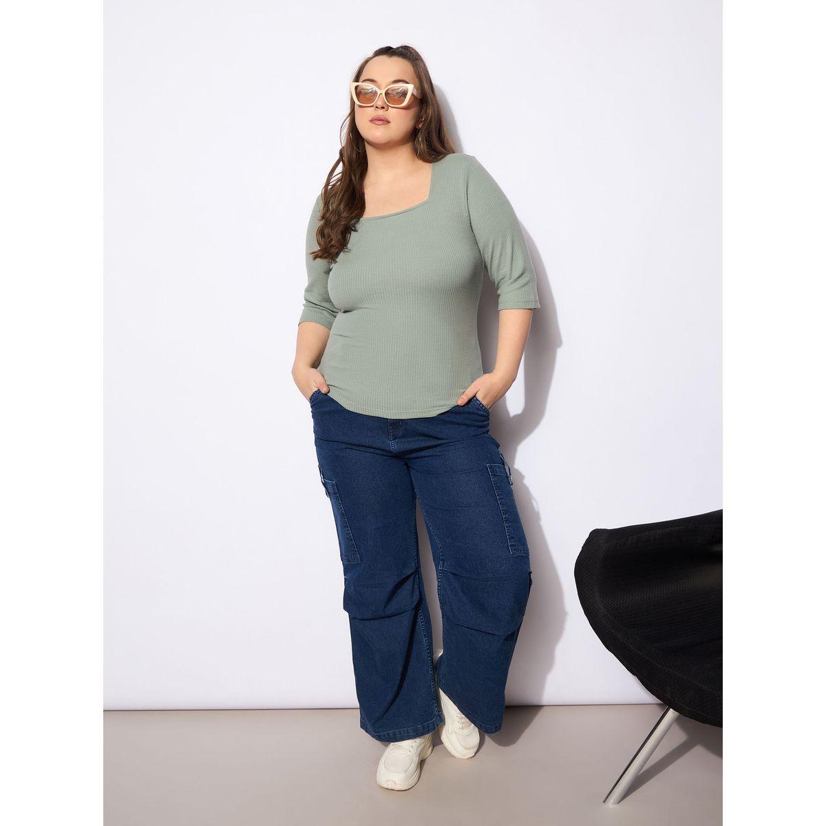 جينز بقصة مستقيمة ومقاس كبير مع جيوب-women-clothing-bottoms-jeans-image-6