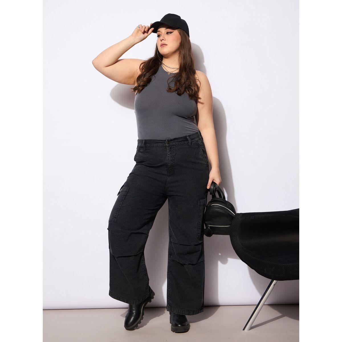 جينز بقصة مستقيمة ومقاس كبير مع جيوب-women-clothing-bottoms-jeans-image-2