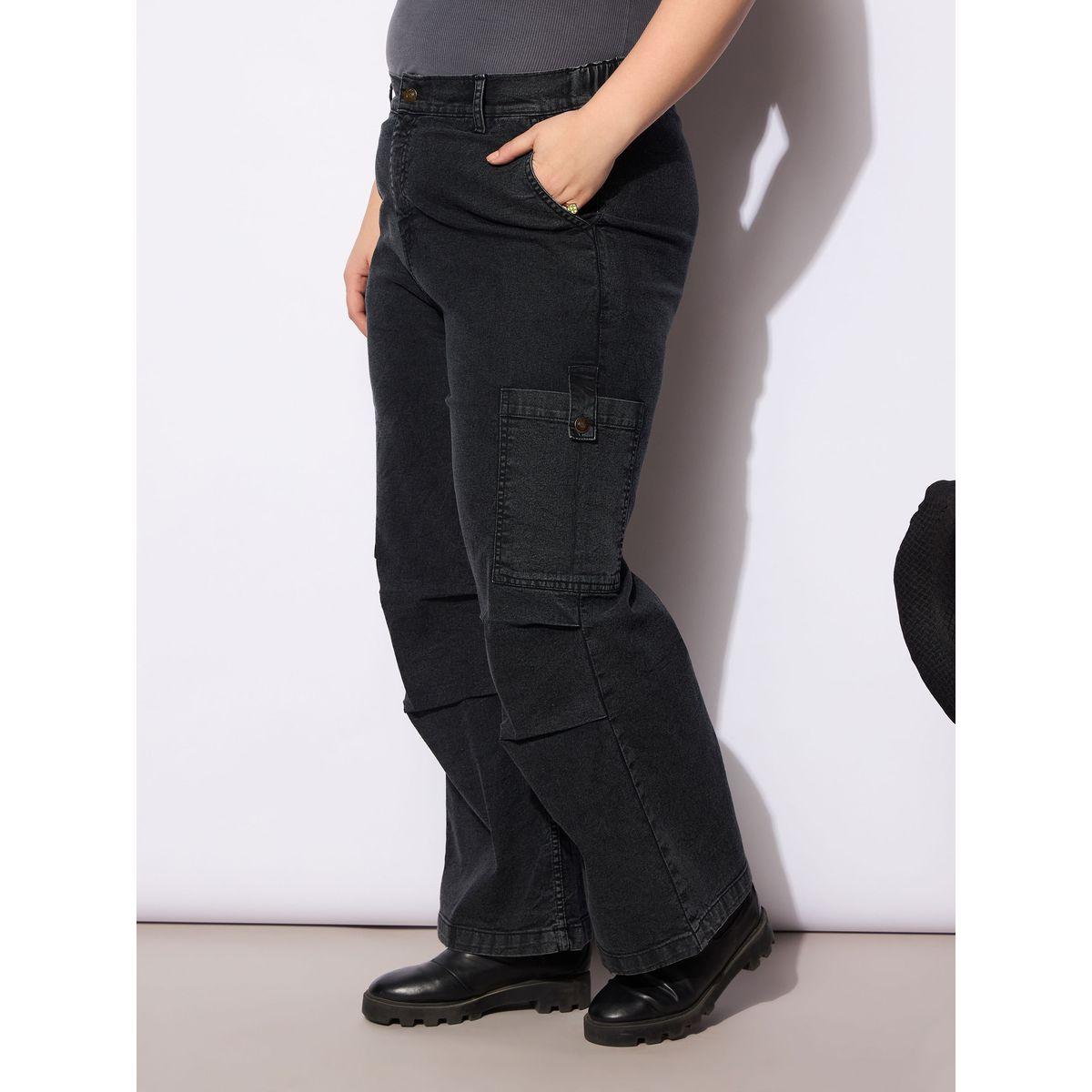 جينز بقصة مستقيمة ومقاس كبير مع جيوب-women-clothing-bottoms-jeans-image-3
