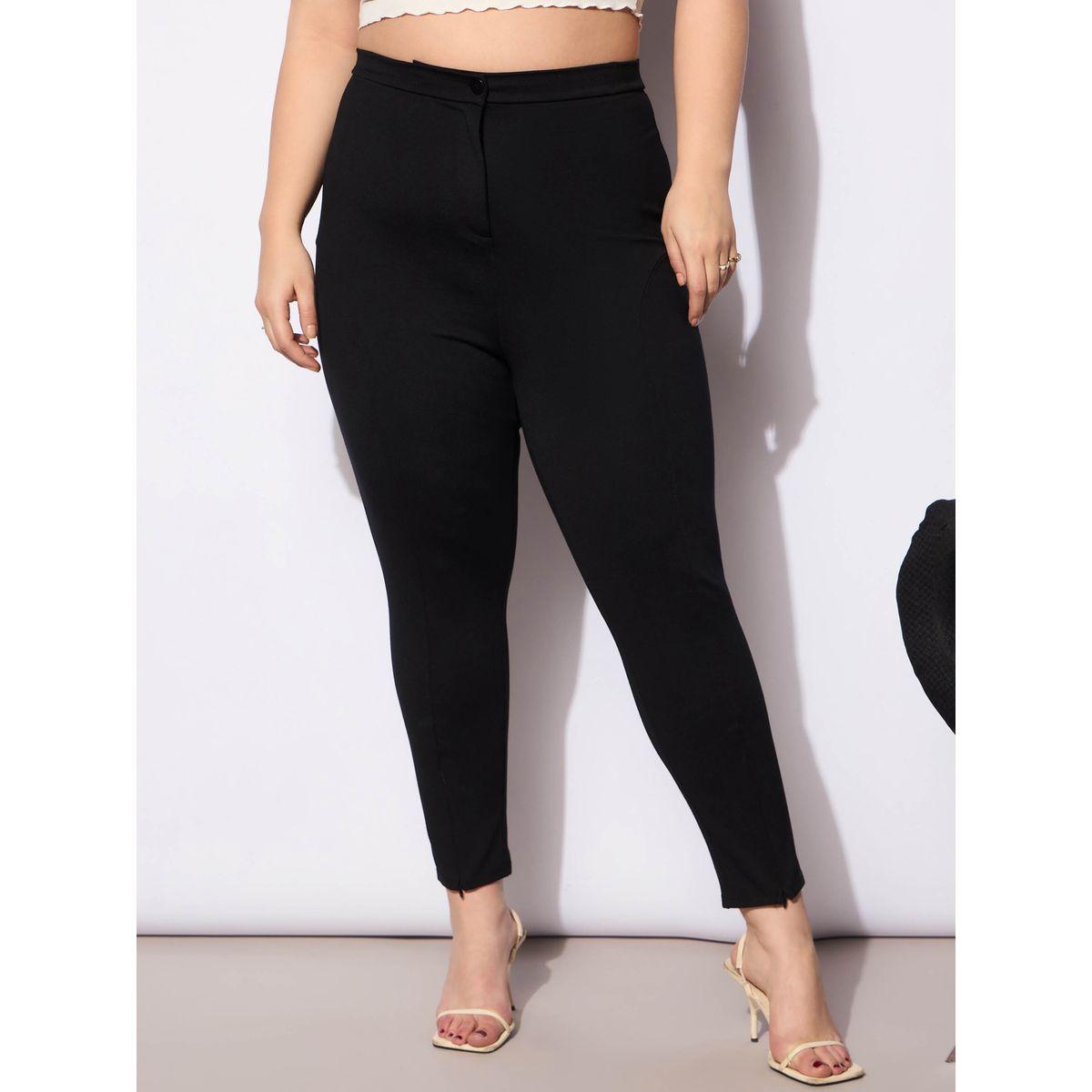 Sassafras Plus Size Mid Rise Regular Fit Pants-women-clothing-ethnicwear-bottoms-pants-image-1