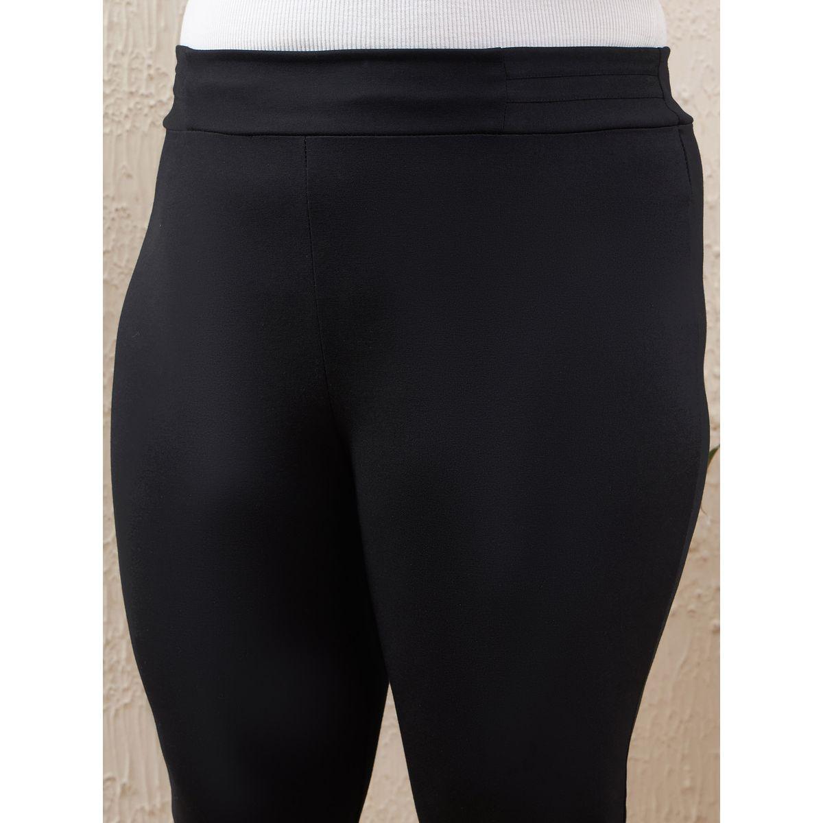 جيقنز مقاس كبير بخصر عالي وسحَّاب غلق جانبي-women-clothing-bottoms-trousers-image-4