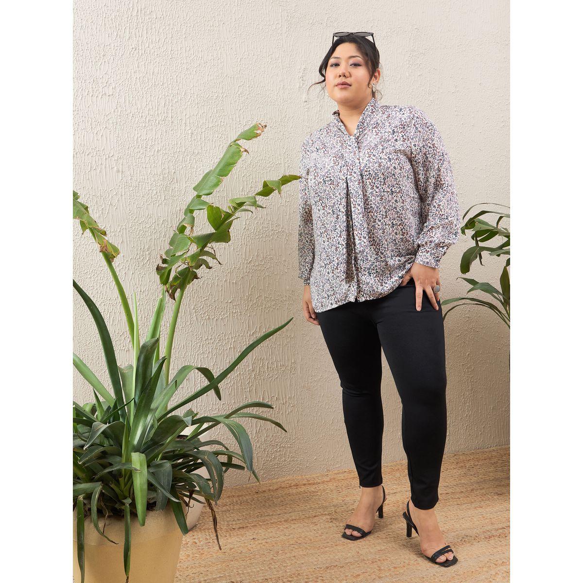 جيقنز مقاس كبير بخصر عالي وسحَّاب غلق جانبي-women-clothing-bottoms-trousers-image-6