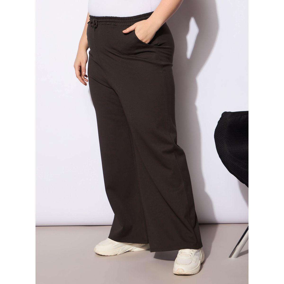 Sassafras Plus Size Regular Fit Pants with Drawstring-women-clothing-bottoms-trousers-image-3