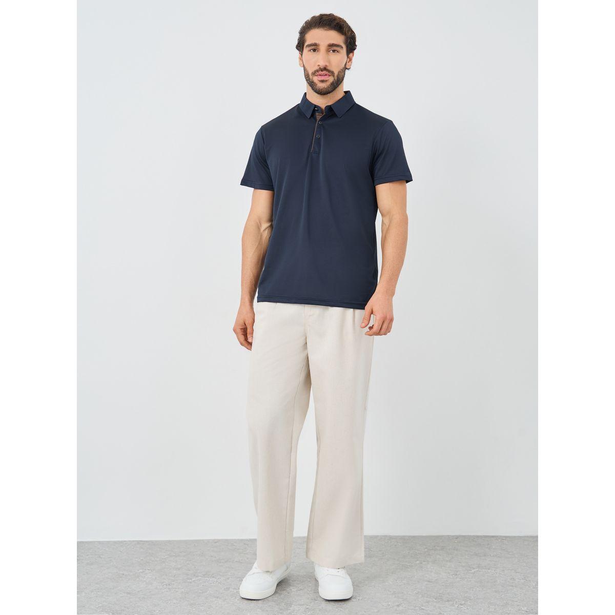 تيشيرت بياقة بولو مع قصة عادية-men-clothing-tshirtsandpolos-polos-image-2
