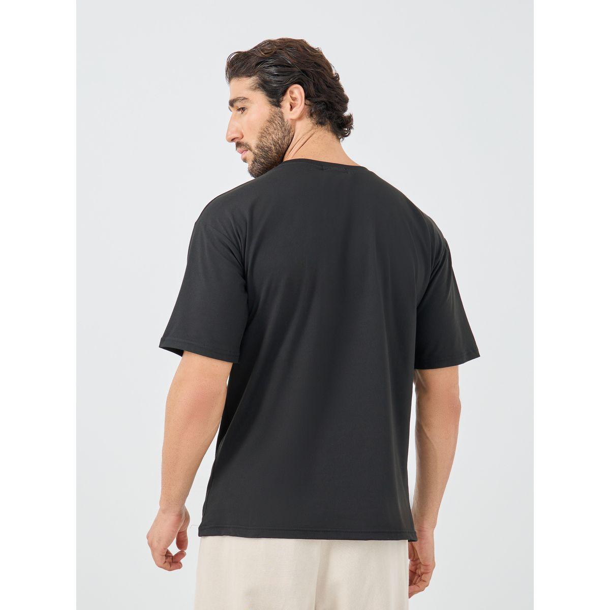 تيشيرت فضفاض بطبعة كتابة وياقة دائرية-men-clothing-tshirtsandpolos-tshirts-image-4